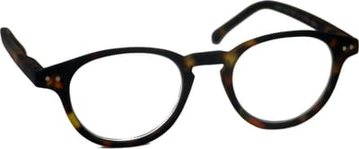 Computer bril - tortoise rond sterkte +1.0 - blauw licht filter - blue blocker leesbril