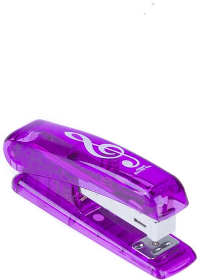 Nietmachine met Vioolsleutel motief, paars