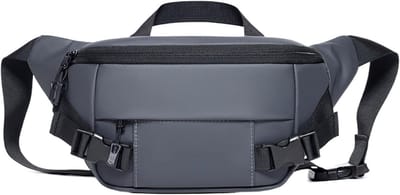 Heuptas - Heuptasje Outdoor - Sport & Reizen - Waterdicht Materiaal - 36x15.5x4cm - Grijs