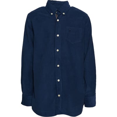 River Woods Custom Fit Wallstreet Velvet Shirt In Blue Size: 8 | Shirts Outlet | Unisex | Blauw