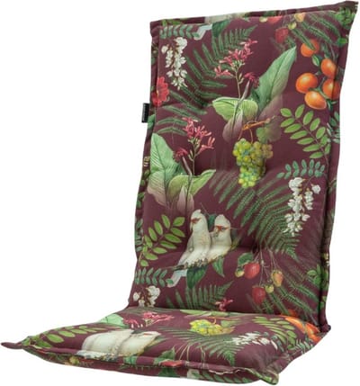 Madison Tuinstoelkussens hoge rug 50x123 cm Josie borbeaux