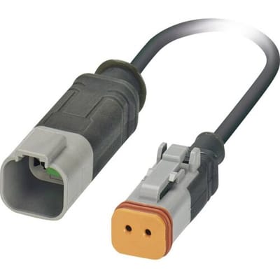 Phoenix Contact 1414992 Sensor/actuator connector, geassembleerd Aantal polen (sensoren): 2 Stekker, recht, Bus, recht 0.60 m 1 stuk(s)