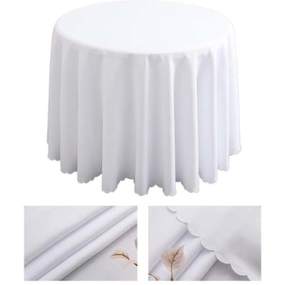 Bankettafelkleed Rond Bruiloftstafelkleed Polyester Tafelkleden Voor Eettafel Thuis Hotel Restaurant Tafelkleed Decor diameter 160cm