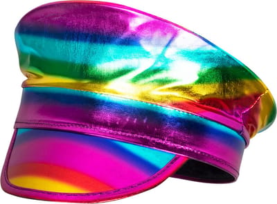 Boland - Pet kapitein Rainbow Multi - 58 - Volwassenen - Unisex - Pride