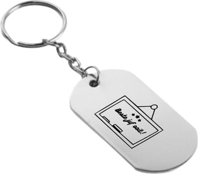 Akyol - Beste juf ooit  sleutelhanger - docent - juf - school - cadeautje - verrassing - sleutelhanger