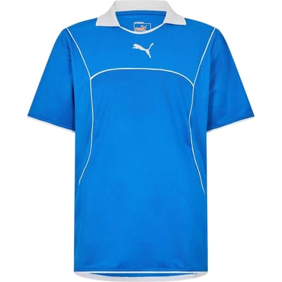 Puma Heren Effen Contrast Bies Atletisch Rugby Shirt (Blauw)