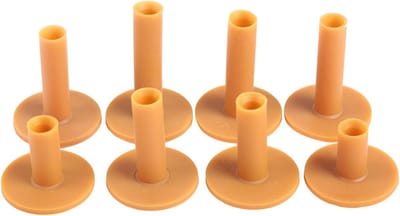 Rubber Golf Tee Set - 8-delige Onbreekbare Tee's voor Driving Range en Oefeningen