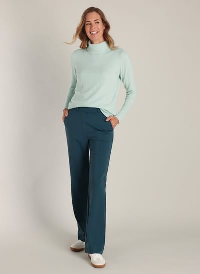 YEST Donia Bottoms - Teal Green - maat W38 / L30