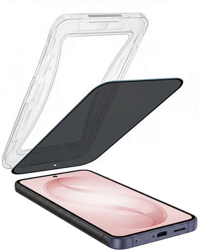 Screenprotector - Geschikt voor Samsung Galaxy S26 - Met Installatie Kit - Anti Spy - Beschermglas - Flexibel Glas - Tempered Glass - Screen Protector - Inclusief Montage Frame - Buigbaar Hybrid Bescherm Cover