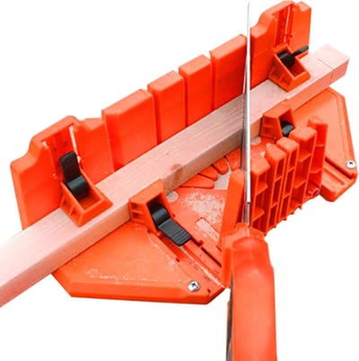 Verstekbak - Zaag Hout - Nauwkeurig Zagen - Verstelbare Hoeken - 29.5 cm Lengte - Grijs