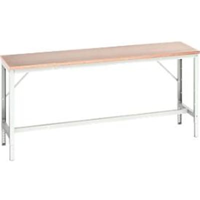 Bott Werkbank Verso - met set dwarsverbindingen - B 2000 x H 930 x D 600 mm - draagvermogen tot 600 kg - werkbald in beuken multiplex  - onderstel lichtgrijs RAL 7035