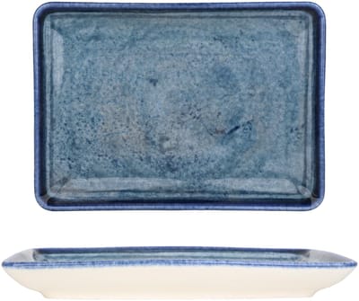 Kütahya Porselen Serveerschaal - Blue Stone - Porselein - 23x17 cm - set van 2