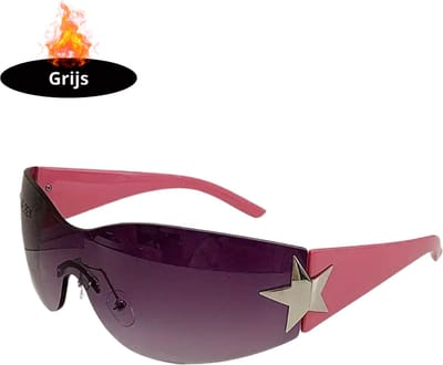 Bovista - Festival Bril - Rave - Space - Techno - Freaky Glasses - Heren - Dames - Zonnebril - Grijs