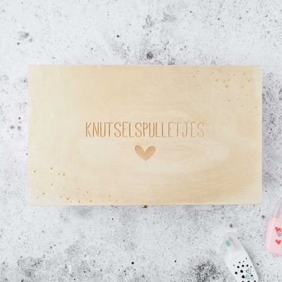 Knutseldoos - hartje - knutselspulletjes bewaren - Fien & Feau