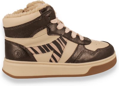 Sj Lifestyle Meisjes Sneaker Hoog | Taupe | Maat: 37