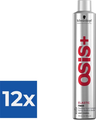 Flexibele Vasthoudende Hairspray Osis Elastic Schwarzkopf - Voordeelverpakking 12 stuks