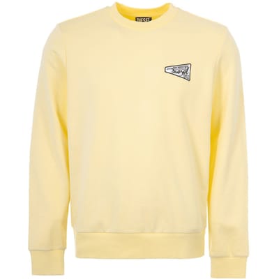 Heren Diesel SGinn K31 Crew Neck Sweatshirt in Geel