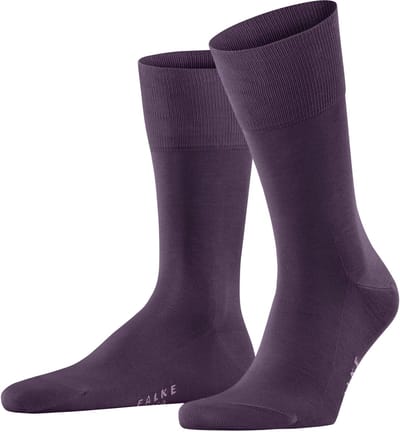 FALKE Tiago eenkleurig fil d'Ecosse katoen sokken heren blauw - maat 39-40