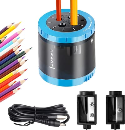 Automatische potloodslijper voor kinderen met 4 gaten, geschikt voor dikke en dunne pennen, ideaal voor school en kantoor
