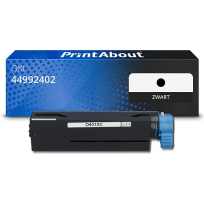 PrintAbout huismerk Toner 44992402 Zwart Geschikt voor OKI