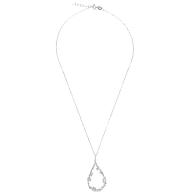 Orphelia ZH-7424 - Ketting + Hanger Tear Shape - Zilver 925 - Zirkonia - 42+3 cm