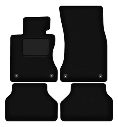 Zwarte veloursmatten voor: BMW 5 E60 RZEPY sedan (2003-2010)