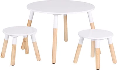 Kinder Tafelset met 2 Krukjes - Speeltafel en Zitmeubilair voor Kinderen