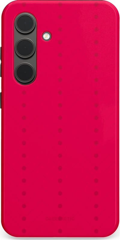 Casetastic Hoesje Geschikt voor Samsung S24 - Stijlvolle Beschermende Duo-layer Case - Ritmisch rood