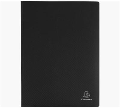 Exacompta Showalbum met vaste rug - PP - 20 tassen - 40 zichten - A4 - Zwart - 8521E