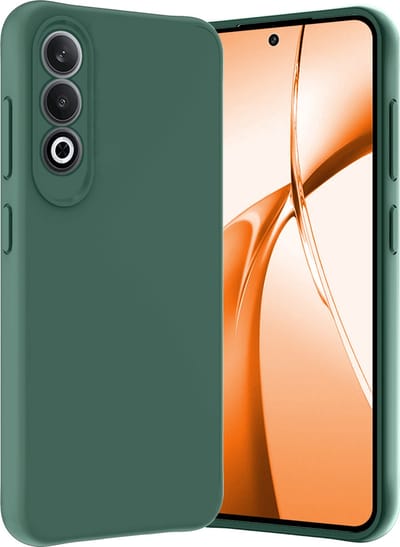 Hoes - Geschikt voor OnePlus Nord CE4 - Sterk & Shockproof - Hoesje Cover - Siliconen Case - Donkergroen