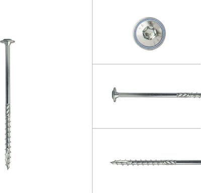 Wovar Tellerkopschroeven Verzinkt 6.0 x 120 mm Torx 30 | Doos 100 Stuks