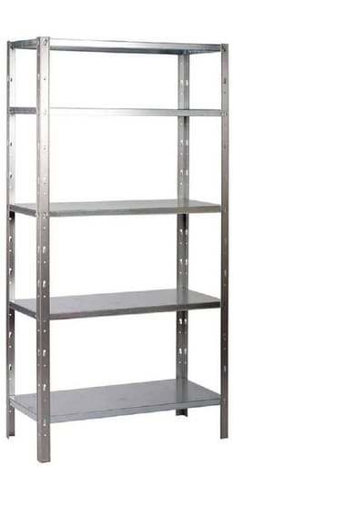 Opbergrek – 500 kg draagkracht - 193 cm hoog - 100 cm breed – 5 legborden - Gegalvaniseerd metaal