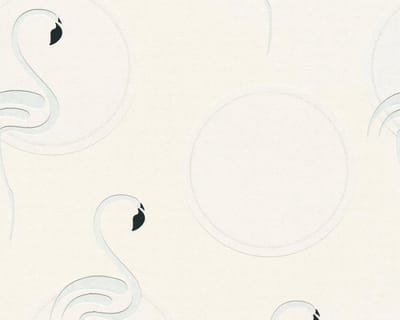 FLAMINGO BEHANGPAPIER | Kinderkamer - metallic zwart wit - A.S. Création Boys & Girls 6