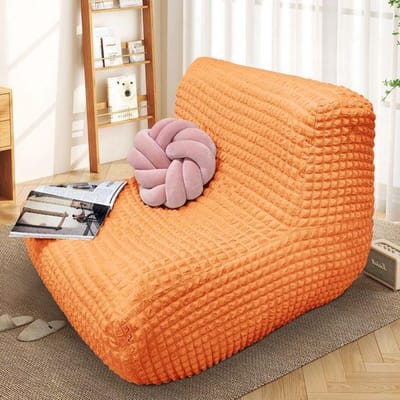 Nordic Tatami Single Sofa Cover Recliner Stofhoes Seersucker All-Inclusive Universele Chaise Longue Sling Deck Chair Cover 1pc 90-110cm