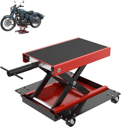 ACXIN Motorfiets Heftafel Met Wielen - 500 kg Draagvermogen - Verstelbare Rangierhulp Voor Motor, ATV & Quad - Garage Krik Met Schuiffunctie