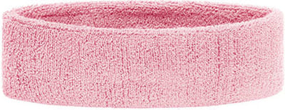 Myrtle Beach - Hoofdband - Zweetband hoofd - Zweetbandje - Fitness accessoires - Workout - Hoofdomtrek 57 cm - Katoen/Elastaan - Lichtroze