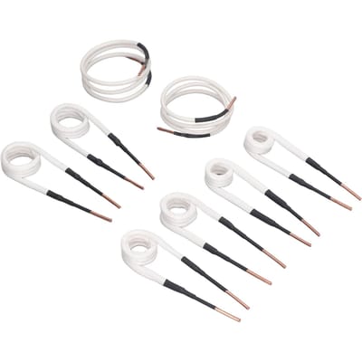 8 Pièces Bobine Chauffante à Induction 3.0mm Noyau Laiton 4 Types Set Kit pour Retrait Boulons Écrous