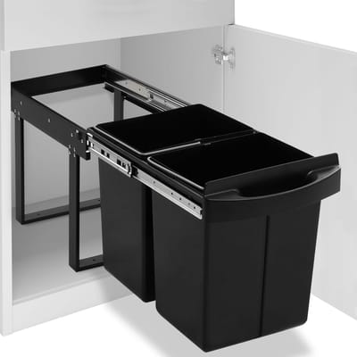vidaXL - Inbouwprullenbak - uittrekbaar - soft-close - 48 - L