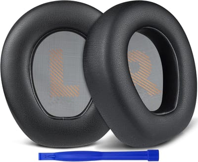 Vervangende oorkussens voor over-ear headset, zachte eiwitleren kussens en hoogwaardige, geluidsisolerende traagschuimkussens
