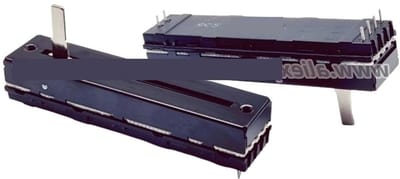 Schuifpotentiometer - Volume Fader - Mixer Aanpassing - Stereo Dual Channel - 72 mm - Zilverkleurig