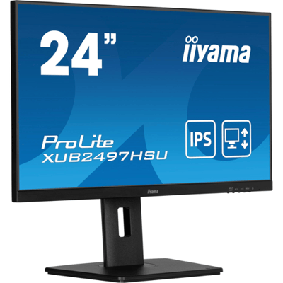 iiyama 24 inch paneel met IPS-technologie met in hoogte verstelbare standaard en 100 Hz verversingssnelheid
