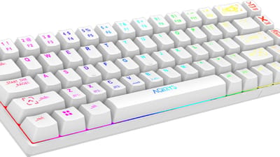 AQIRYS MIRA Keyboard – Mechanisch – RGB – 65% – Wit – Draadloos & USB-C – Outemu Red Switches
