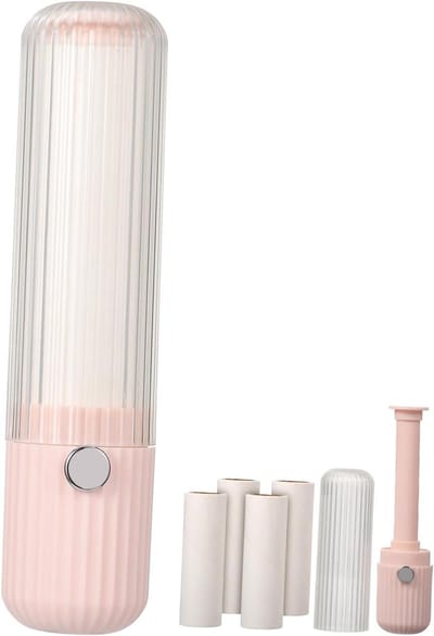 Pluizenroller Set - Kledingreiniger - Snel Kleding Reinigen - Extra Kleefkracht - 120 Vellen - Roze