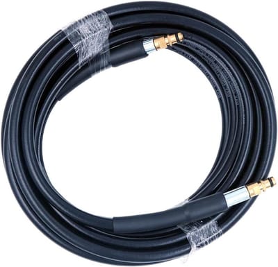 Hogedruk Slang - Reinigingsslang Verlenging - Terras Reinigen - Klik Type Connector - 10 Meter - Zwart