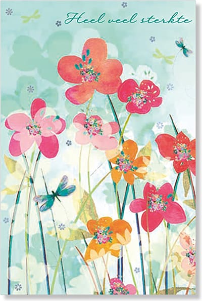 MGPcards - 6 Luxe dubbele wenskaarten - Sterkte - Foliedruk - FSC-keurmerk - 11,5 x 17 cm