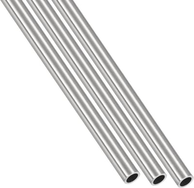 304 RVS Pijp (6mm AD x 0.8mm Wand D x 300mm L) - Set van 3 Rechte Slangen voor Thuis, Meubels en Machines