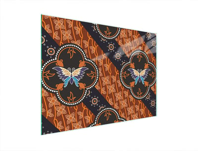 TMK ArtDeko Serie - Snijplank - Glas - 40x30 cm - Motief: Vlinder