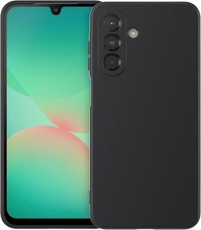 Hoesje geschikt voor Samsung Galaxy A26 5G hoesje Siliconen cover Zwart backcover