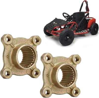 Wheel Rear Axle Hub 28 Tooth Spline 4 Stud - 2Pcs - Quad ATV Go Kart Onderdelen