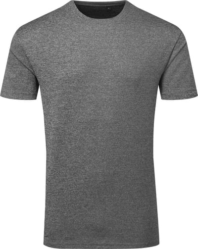 TriDri Men´s Textured Recycled T-Shirt TR503 - Black Melange - S
